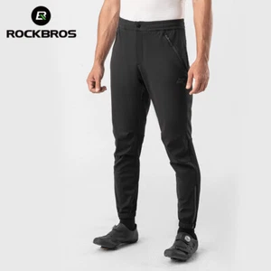 ROCKBROS Cycling Pants Fleece Warm Windproof Winter Casual Sports Trousers - Picture 1 of 12
