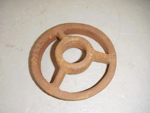 Rusty Cast Iron Steampunk Machine Age Burner Grate Totco Ring Baffle Plate - Picture 1 of 8
