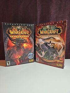World of Warcraft : extensions PC. Cataclysme + brumes de panderie. Complet en boite