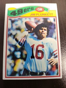 1977 Topps Jim Plunkett football card #331