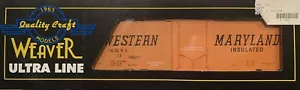 WEAVER 3-RAIL WESTERN MARYLAND 40’ PLUG DOOR BOX CAR! O SCALE TRAIN FREIGHT - Picture 1 of 1