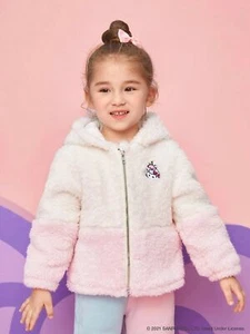 SHEIN X Hello Kitty and Friends Toddler Girls Hooded Teddy Jacket Sz 3Y, 4Y NWT - Picture 1 of 7