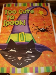 Halloween Yard Decaration Flag To Cute to Spook Large 39" Long × 28" Wide - Picture 1 of 4