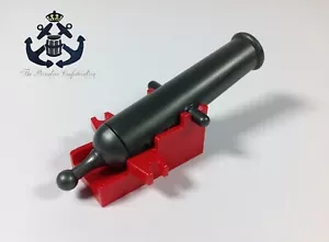 LEGO Pirate Imperial Cannon Grigio Perla Shooting con Base Rossa & x110c01 - Ammiraglia - Foto 1 di 1