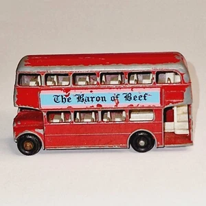 Moko Lesney Matchbox - 5d Routemaster London Bus "Baron Of Beef" - Code 18 - Picture 1 of 10