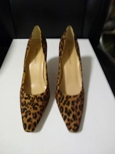 KAREN SCOTT NEW LEOPARD HEELS 9M - Picture 1 of 6