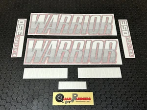 WARRIOR 350 PLASTICS STICKERS DECALS OEM REPLACE 87-04 FENDER RED 🔥FAST SHIP🔥A - Picture 1 of 5