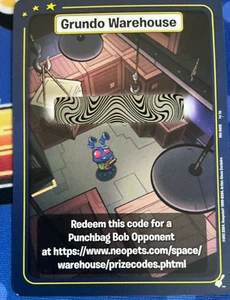 Neopets TCG Grundo's Warehouse CODE Card - Punchbag Bob Opponent - Picture 1 of 1