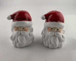 Vintage Weihnachtsmann Kopf Salz und Pfefferstreuer Set - Bild 1 von 7