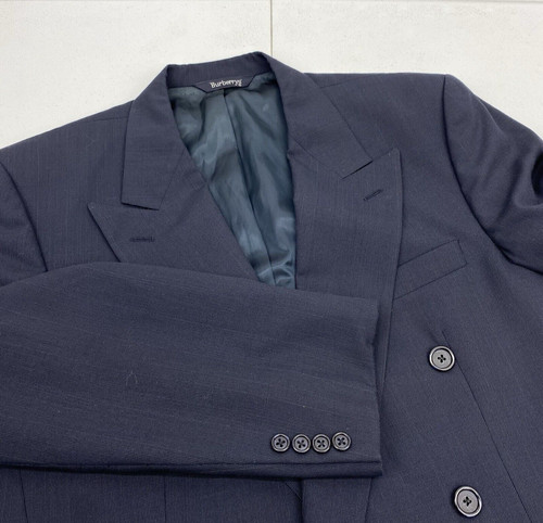 Blazer Burberry uomo taglia 42 cappotto sportivo lana casual giacca tuta doppiopetto