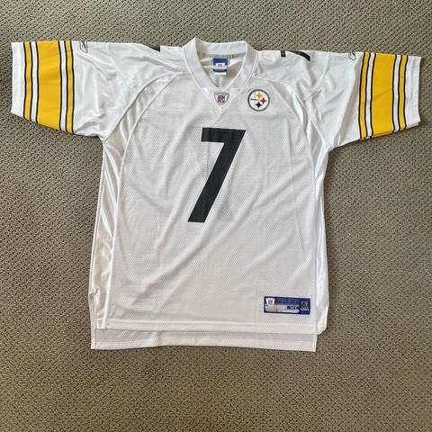 NFL Equipment Pittsburgh Steeler #7 Big Ben Roethlisberger Player Jersey Mens XL Cover