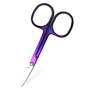1Pcs Eyebrow Scissor Stainless Steel Eyelash Trimmer Facial Nose Hair Remover Ma - Picture 1 of 12