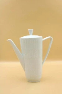 Hutschenreuther Apart Kaffeekanne Kanne Kaffee 60er 70er Jahre weiß - Bild 1 von 6