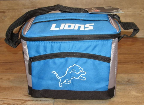 Detroit Lions Rawlings Glacier Guard Holds 12 Cans Official Soft Sided Cooler Cover