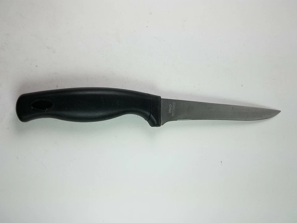 Cuchillo deshuesador Royal Norfolk Cutlery de acero inoxidable mango negro Foto 1 de 4