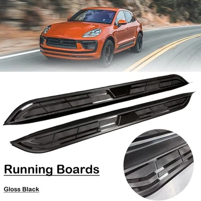 Se adapta a estriberas Porsche Macan 2014-2024 actualización de peldaños laterales Foto 1 de 4