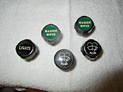 Datsun 240Z 260Z 1200 Roadster Washer Wiper Head Lamp Switch Knob Lot X5 NOS - Image 1 of 4