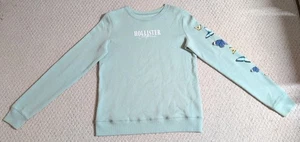 Hollister California Women XSmall Green CottonBlend PulloverGraphic Sweatshirt25 - Picture 1 of 12