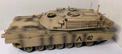 2002 Vintage Blue Box Toy Tank 1/18 M1A1 - 17"x 8" - Image 1 of 4