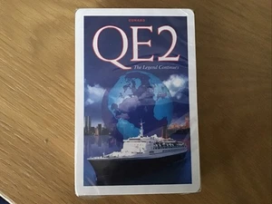 Vintage CUNARD QE2 Playing Cards “The Legend Continues” New And Sealed - Picture 1 of 2