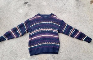Suéter Vintage Años 90 Colección Pinnacle Hombres Medio Cable Tejido EE. UU. - Imagen 1 de 18