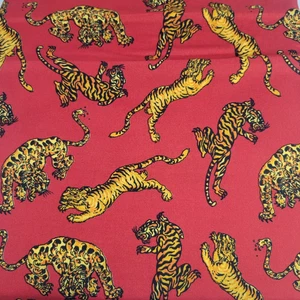 Ed Hardy FULL Sheets Set 6pc Bold Red Crawling Tigers Imagery Japanese Tattoo - Picture 1 of 12