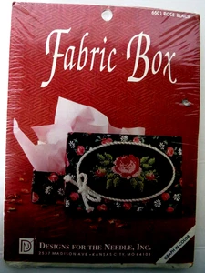 Kit de caja de tela artesanal de recuerdo diseños para el tesoro de diseño de rosa de aguja - Imagen 1 de 6