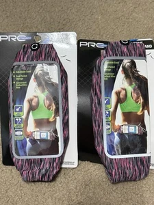 PRO STRENGTH ACTIVE WAISTBAND ADJUSTABLE BAND HOLDS PHONE LOT of 2 - Photo 1 sur 7