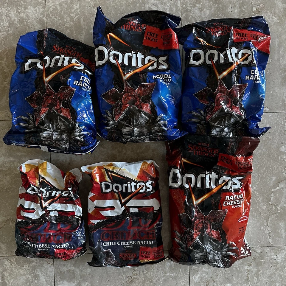 Limited Edition Doritos Lot Stranger Cool Ranch Nacho Old Style Unopened -Lot - Image 1 of 1
