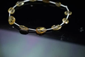 AAA Natural Beautiful Citrine Faceted Pear Shape Gemstone Beads 7"Jewelry Making - Picture 1 of 6