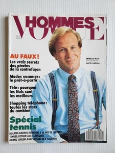 1988 VOGUE Hommes William Hurt TENNIS ISSUE Patricia Janssen Stephanie Seymour - Picture 1 of 16