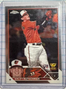 2023 Topps Chrome Update #USC1 Adley Rutschman Refractor Card Baltimore Orioles - Picture 1 of 3