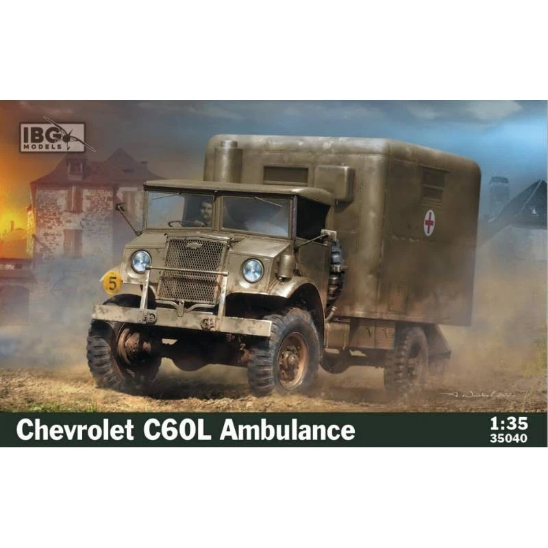 Chevrolet C60L Ambulanza | Ibg Models | Ibg35040 | 1:35 Modello Char Promo - Immagine 1 di 2