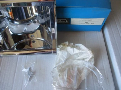 Nuevo Jabonera Empotrada Hall Mack Coronado/Mango # 665 Cromo Subasta Holandesa Foto 1 de 2