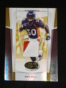 2007 Leaf Certified Football Materials #138 Mike Bell Mirror Gold Relic #13/25 - Picture 1 of 2