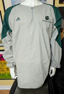 Vintage Beat Up Eastern Michigan EMU Eagles Football Adidas Warm Up Pullover XL - Bild 1 von 7
