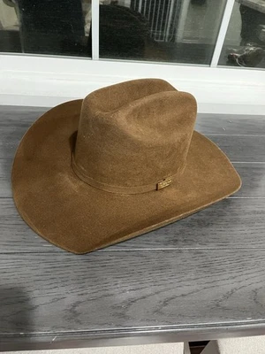Sombrero de Vaquero Grand Central Personalizado Edgar Álvarez Hecho a Mano Talla 7 1/4 Marrón Foto 1 de 4