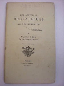 DE MONTIFAUD LES NOUVELLES DROLATIQUES X LE JUGEMENT DE PARIS RUE SAINTE-AMENDÉE - Imagen 1 de 1