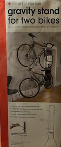 NEW! House or Garage Bicycle Storage Gravity Stand for two Bikes Art of Storage - Picture 1 of 2