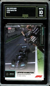 2021 Topps Now F1 Formula 1 Premio De Sao Paulo #072 Lewis Hamilton ~ GMA 10 GEM - Picture 1 of 2
