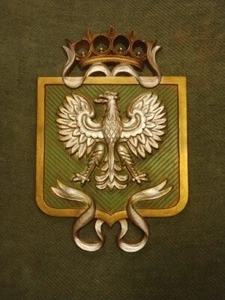 MCM BURWOOD ESCUDO DE ARMAS Placa de Pared Águila Sobre Escudo 12.5" X 18" Producto #4521 - Imagen 1 de 18