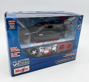New Maisto VW Golf R32 Custom Shop MK4 1/24 Volkswagen Black Metal Kit Model - Picture 1 of 9