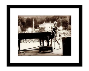 Elton John 8x10 photo print on concert stage in the 1970's performing with piano - Picture 1 of 2