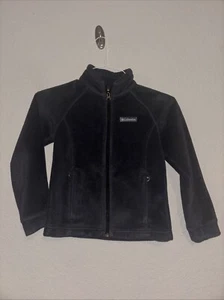 Columbia Kids Fleece Jacket Full Zip Black Size Sm (7/8) - Picture 1 of 5
