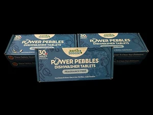 Earth Breeze Power Pebbles 30 Tabs Each Box Fragrance-Free Dishwasher-5 Boxes - Picture 1 of 3