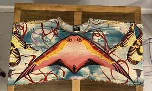 Jean Paul Gaultier. Maille Femme. Abstract Kite Poncho. Italy.  Large. - Picture 1 of 10