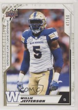 2020 Upper Deck CFL Gold /50 Willie Jefferson #3