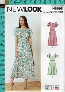 "Misses' Seven Size in One" ©2021 New Look Kleid Schnittmuster N6693 4-16 - Bild 1 von 5
