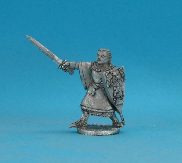 RAL PARTHA Fantasy HERO FIGHTER WITH SWORD & SHIELD RPG D&D Pathfinder 19015D R - Image 1 of 1