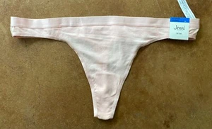 New Jenni by Jennifer Women Solid Thong Panty, Peach Skin, Medium - Picture 1 of 2